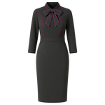 Poslovno_dnevna_haljina_Noir_Ribbon_antracit_siva_Zea