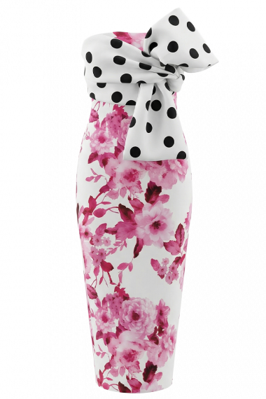 Koktel haljina Rosy Dots_Zea