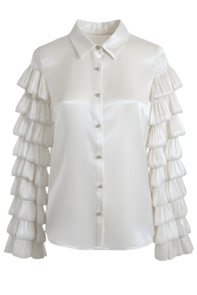 Bluza Pearl Ruffle_Zea