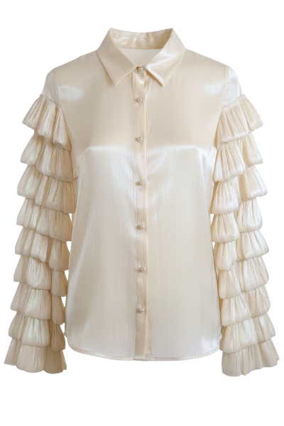 Bluza Pearl Ruffle_Zea