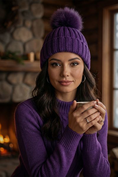 Zimska kapa s pomponom Winter Puff_Zea