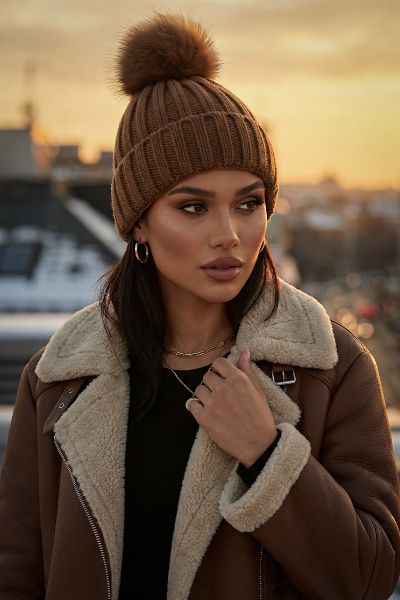 Zimska kapa s pomponom Winter Puff_Zea