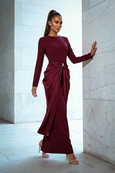 Večernja haljina Aurelia Drape_Zea