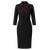 Poslovno dnevna haljina Noir Ribbon_Zea