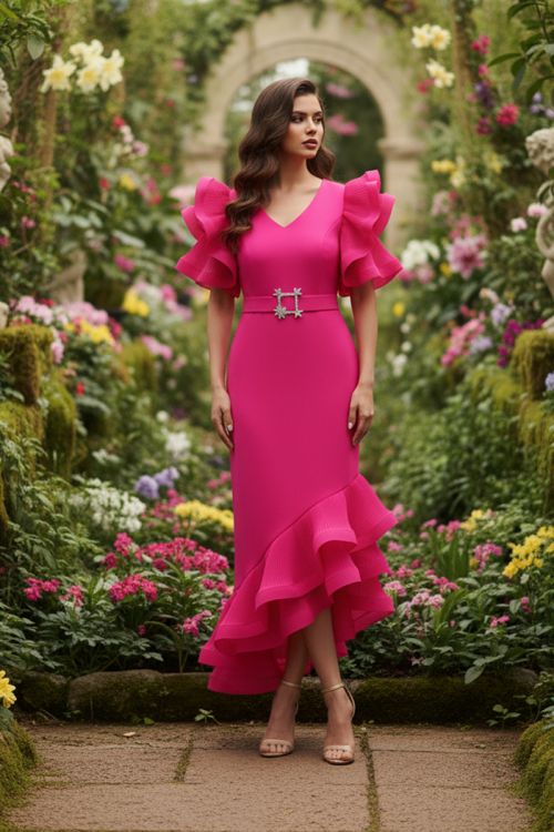 Koktel haljina Ruffle Radiance_Zea