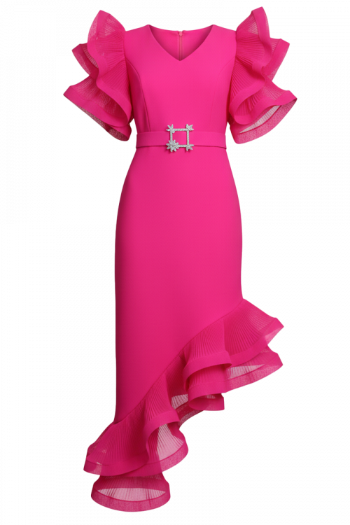 Koktel haljina Ruffle Radiance_Zea