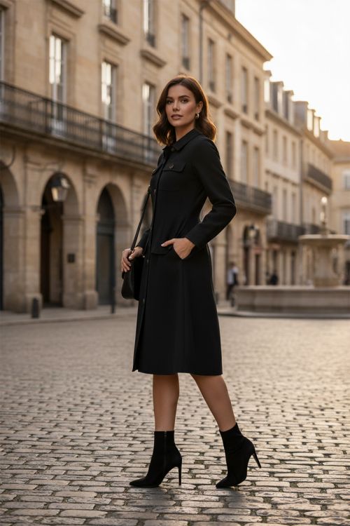 Poslovno-dnevna-haljina-Executive-Edge_crna_Zea