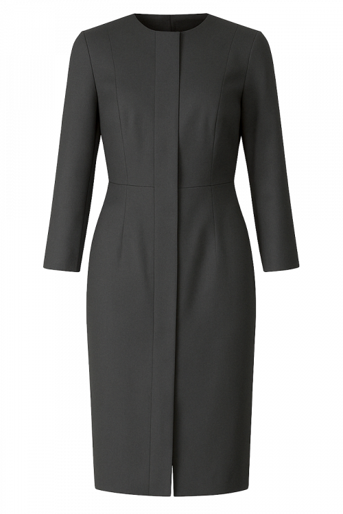 Poslovno_dnevna_haljina_Metropolitan_Poise_antracit_siva_Zea