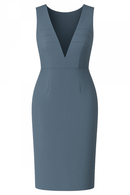 Treger_haljina_Urban_Essence_sivo_plava_Zea