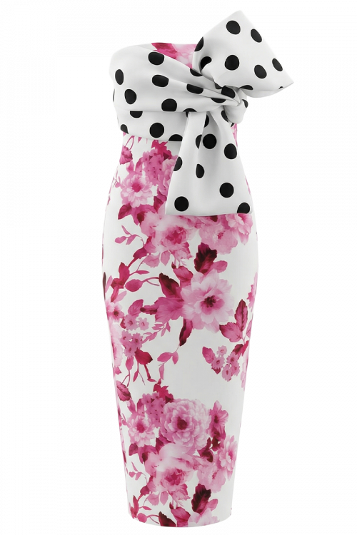 Koktel haljina Rosy Dots_Zea