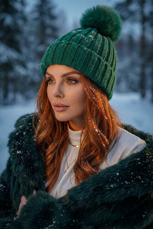 Zimska kapa s pomponom Winter Puff_Zea