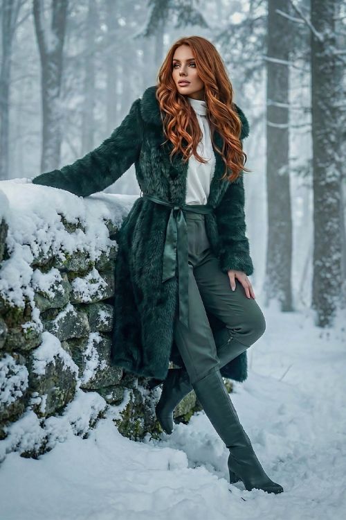 Krzneni kaput Luxe Forest_Zea