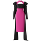 Koktel haljina Fuchsia Drama_Zea